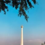 Beautifu clear blus sky at monas jakarta