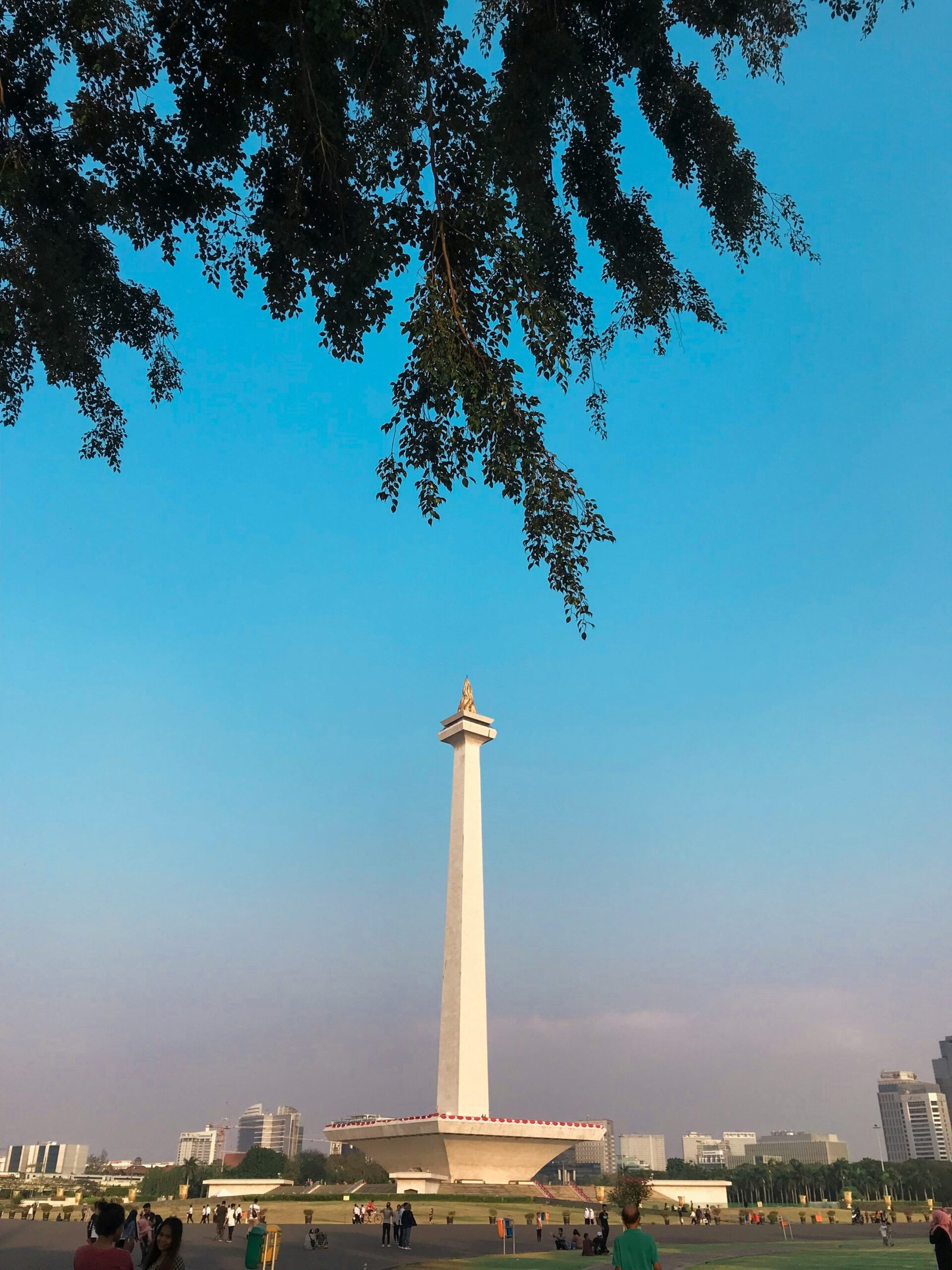 Beautifu clear blus sky at monas jakarta