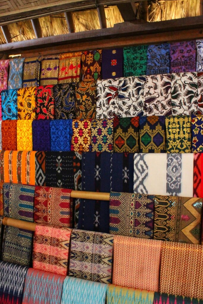Traditional Sasak kain design in Lombok Indonesia