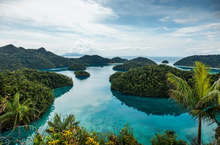 beautiful landscape raja ampat islands indonesia